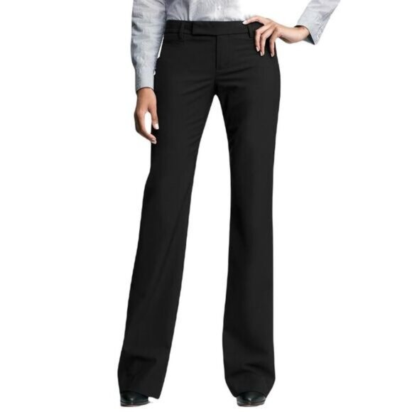 Gap‎ Modern Bootcut Black Dress Pants 4R Stretch Womens Workwear - Picture 1 of 4
